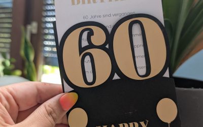 DIY-Geburtstagskarte zum 60ten Geburtstag